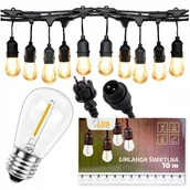 Girlandy - Girlanda Świetlna Lampki Ogrodowe Zewnętrzne 10M Energooszczędne Led IP65 - miniaturka - grafika 1