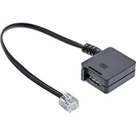 Patchcordy - InLine TAE adapter Kabel RJ11 6P4C męski TAE-F German żeński 0.2m 69945 - miniaturka - grafika 1