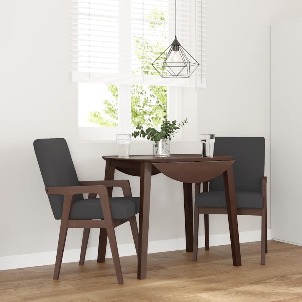 vidaXL Krzesła do jadalni z poduszkami 2 szt. lite drewno gumowe