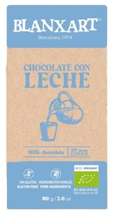 Czekolada mleczna 42% Kongo BEZGL. BIO 80 g - Zdrowa żywność - miniaturka - grafika 1