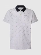Koszulki męskie - Pepe Jeans Koszulka polo w kolorze białym - miniaturka - grafika 1