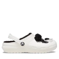 Buty dla dziewczynek - Klapki Crocs Classic Lined Iam Panda Bear Clog T 210395 Biały - miniaturka - grafika 1
