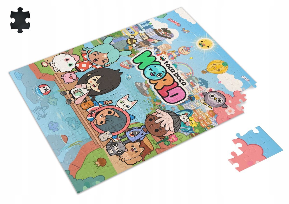 Puzzle TOCA BOCA LIFE WORLD A3 252 el z Nadrukiem + IMIĘ Pudełko 29