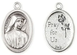 MEDALIK Świętej Faustyny/Pray for Us - 2,2cm - Biżuteria religijna - miniaturka - grafika 1