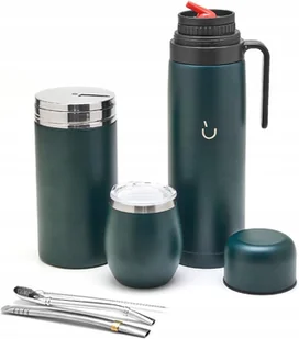 Balibetov Zestaw Yerba Mate: Termos, Tykwa, Pojemnik Zielony - Yerba Mate - miniaturka - grafika 1