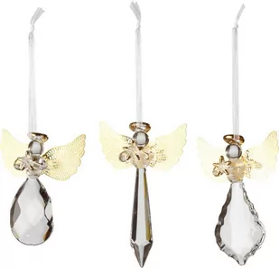 Villeroy & Boch Zestaw 3 zawieszek-aniołów Winter Collage Accessories - Ozdoby bożonarodzeniowe - miniaturka - grafika 1