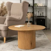 Ławy i stoliki kawowe - Stolik Kawowy MAYLIN MAX 80 cm Dąb Nowoczesny Loft - miniaturka - grafika 1