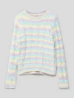 Swetry dla dziewczynek - Sweter z dzianiny ze wzorem w paski model ‘JOLIE’ - grafika 1