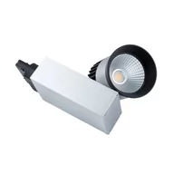 Lampy sufitowe - Reflektor Szynowy 3-fazowy LED GreenieD COB 20W obudowa aluminiowo-czarna WW - miniaturka - grafika 1