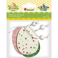 Zabawki kreatywne - Hasta Zawieszki drewniane pisanki 3 szt. - miniaturka - grafika 1