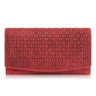 Portfele - Portfel Damski Skórzany W Stylu Vintage Duży Czerwony Paolo Peruzzi T-109-Hrd - miniaturka - grafika 1