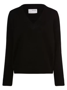 Selected Femme - Sweter damski  SLFMaline, czarny - Swetry damskie - miniaturka - grafika 1