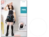 Rajstopy - Rajstopy dziecięce jak podkolanówki QUEEN 122-128 Bianco - miniaturka - grafika 1