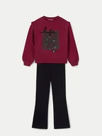 Komplety dla niemowląt - Mayoral Komplet bluza i legginsy 7755 Czarny Regular Fit - miniaturka - grafika 1