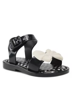 Buty dla dziewczynek - Melissa Sandały Mini Mar Sandal Prince 33473 Czarny - grafika 1