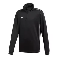 Bluzy dla dziewczynek - adidas teamwear Bluza dla dzieci adidas Core 18 Training Top JUNIOR czarna CE9028 - miniaturka - grafika 1