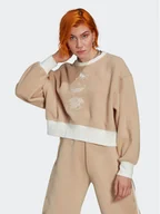 Bluzy damskie - adidas Polar HM1607 Beżowy Regular Fit - miniaturka - grafika 1