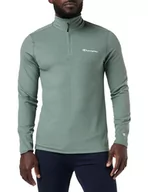 Koszulki męskie - Champion Legacy Micro Polar Fleece - Skrypt Logo Half Zip Top Bluza, Zielony BLG, L Męskie FW23, Verde Blg, L - miniaturka - grafika 1