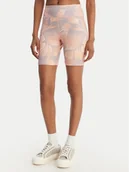 Spodenki damskie - Roxy Kolarki Everyday Flow ERJNS03606 Różowy Slim Fit - miniaturka - grafika 1