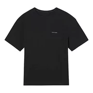 Koszulki męskie - Calvin Klein Koszulka męska S/S z okrągłym dekoltem, Czarny, L - miniaturka - grafika 1