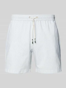 Spodenki kąpielowe z elastycznym pasem - Kąpielówki męskie - miniaturka - grafika 1