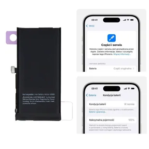 Bateria A2660 akumulator Li-ion 2406mAh Diagnosable z możliwością przypisania jako oryginał do Apple iPhone 13 mini - Baterie do telefonów Bateria A2660 akumulator Li-ion 2406mAh Diagnosable z możliwością przypisania jako oryginał do Apple iPhone 13 mini - Baterie do telefonów - miniaturka - grafika 1