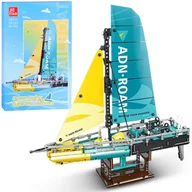 Samoloty i helikoptery - Klocki techniczne Jacht regatowy 675-elementów kolorowe klocki ZA5296 - miniaturka - grafika 1