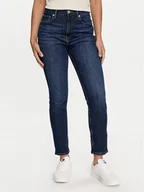 Spodnie damskie - Tommy Hilfiger Jeansy WW0WW42204 Granatowy Slim Fit - miniaturka - grafika 1