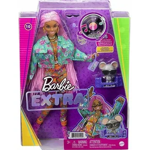 Mattel BRB EXTRA MODA ROZOWE WARKOCZYKI GXF09 WB6 GXF09 - Lalki dla dziewczynek - miniaturka - grafika 1