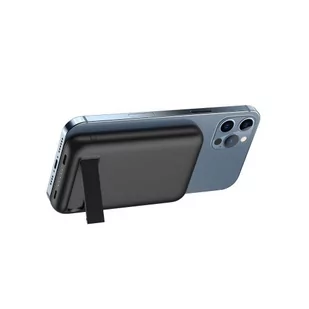 Veger Power bank Magon Z Ładowaniem Indukcyjnym Wspiera Ładowanie Z Magsafe 15w 5 000mah Pd20w Czarny V0553p - Powerbanki - miniaturka - grafika 1