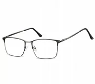 Okulary korekcyjne, oprawki, szkła - Okulary Nerd prostokątne Zerówki Korekcyjne Unisex - miniaturka - grafika 1