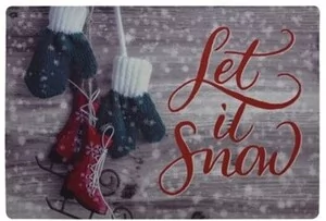 Wycieraczka Let it snow, 38 x 58 cm - Wycieraczki - miniaturka - grafika 1
