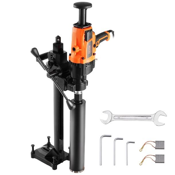 Wiertarka Rdzeniowa Vevor 2600w Mocna Ręczna I Stojak Diamentowa 20-180mm