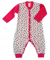 Pajacyki dla niemowląt - PAJAC długi rękaw rampers , Serduszka małe 80 KLEKLE - miniaturka - grafika 1
