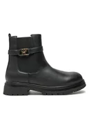 Buty dla chłopców - Tommy Hilfiger Botki Chelsea Boot T3A5-33572-1351 S Czarny - miniaturka - grafika 1