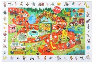 Robotime, puzzle drewniane z grą edukacyjną - Puzzle - miniaturka - grafika 1
