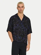 Koszule męskie - Only & Sons Koszula Harris 22032732 Granatowy Relaxed Fit - miniaturka - grafika 1
