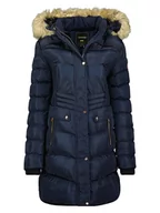 Kurtki damskie - ANAPURNA Płaszcz zimowy "Anadonna" w kolorze granatowym - miniaturka - grafika 1