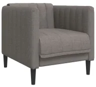 Fotele - Tapicerowany fotel wypoczynkowy taupe T2-S77 - miniaturka - grafika 1