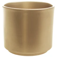 Donice - Osłonka ceramiczna Cylinder 994 12 cm złoty perłowy Cermax - miniaturka - grafika 1