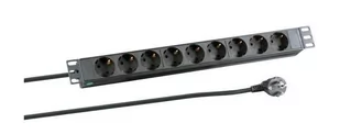 Listwa zasilająca MicroConnect 8-way Outlet strip,19" 3meter CABINETACC23 - Listwy zasilające - miniaturka - grafika 1