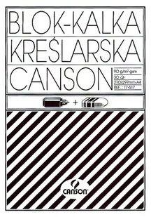 KALKA KREŚLARSKA CANSON A4 21X29,7 90/95G 30KART - Linijki, ekierki - miniaturka - grafika 2