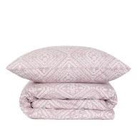 Pościel - Pościel LILLE z mikrofibry beżowa we wzory 160x200cm - miniaturka - grafika 1