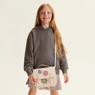 Bluzki dla dziewczynek - Reserved - Bluza z kapturem - Szary - miniaturka - grafika 1