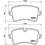 Klocki hamulcowe - Klocki hamulcowe - komplet BREMBO P 85 118X - miniaturka - grafika 1
