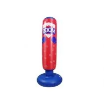 Nadmuchiwany worek bokserski czerwono nieb. 125cm Leantoys - Zabawki i gry sportowe - miniaturka - grafika 1