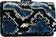 Portfele - 4U Cavaldi Portfel damski ze skóry naturalnej i ekologicznej o fakturze imitującej skórę węża - 4U Cavaldi NoSize - miniaturka - grafika 1