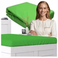Prześcieradła dla dzieci - Prześcieradło Z Gumką 70x140 100% Bawełniane JERSEY Grube Polskie Zieleń - miniaturka - grafika 1