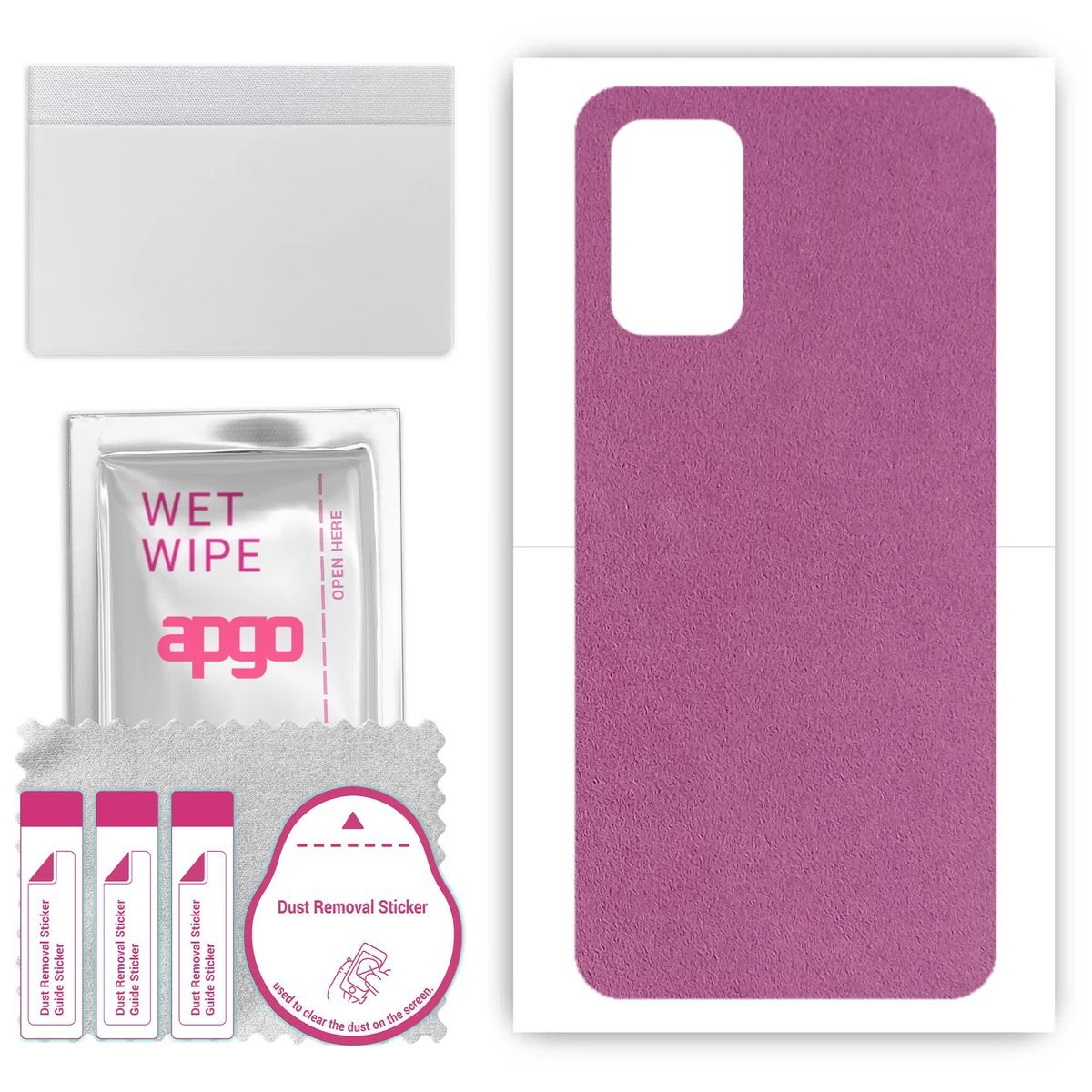 Folia naklejka skórka strukturalna na TYŁ Zamsz do Motorola Moto G Stylus 5G 2024 - Zamsz Fioletowy - apgo SKINS