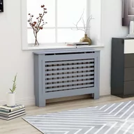 Akcesoria grzewcze - vidaXL Osłona na kaloryfer, antracytowa, 112x19x81 cm, MDF - miniaturka - grafika 1